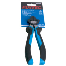 FIXTEC Electrictrician Tool 7" Cr-V Diagonal Cutter Pliers for Jewelry Processing, Soft Wire,Cutting Plastics Sprue